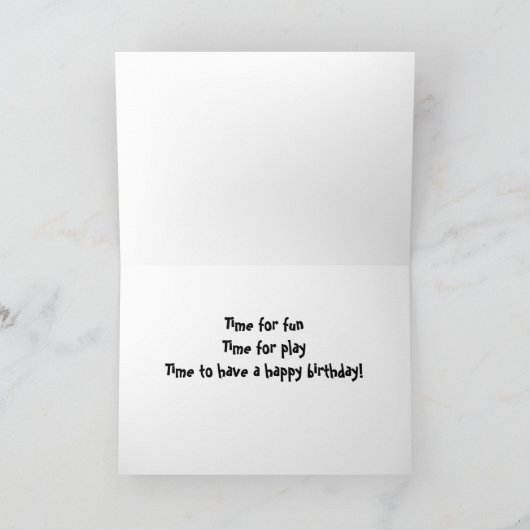 PUPPY MIT TOY SAGT, SIE WERDEN ****2**** KARTE (Innenseite)