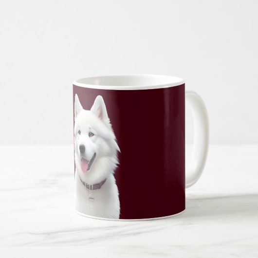 Puppy Mug - Samoyed Edition Kaffeetasse (VorderseiteRechts)
