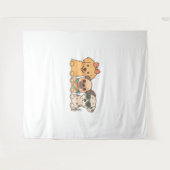 Puppy Pals - Niedliches Hundtrio im Pastelstil Wandteppich (Vorderseite (Horizontal))