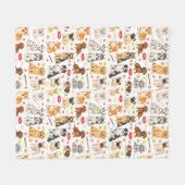 Puppy Pals Playground Fleecedecke (Vorderseite (Horizontal))