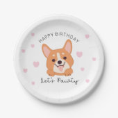 Puppy Paper Tellers Lasse Pawty Party Tableware Pappteller (Vorderseite)
