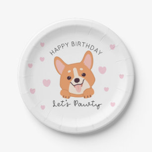 Puppy Paper Tellers Lasse Pawty Party Tableware Pappteller