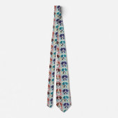 Puppy Pattern Neck Tie Krawatte (Rückseite)