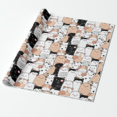 Puppy Pattern Wrapping Paper Geschenkpapier (Ungerollt)