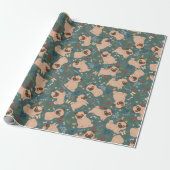 Puppy Pattern Wrapping Paper Geschenkpapier (Ungerollt)