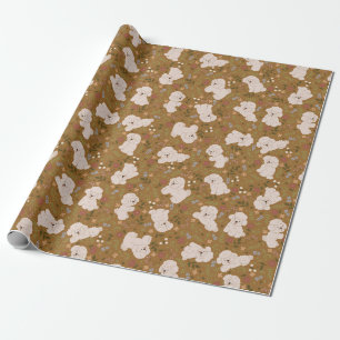 Puppy Pattern Wrapping Paper Geschenkpapier