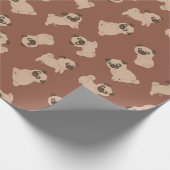 Puppy Pattern Wrapping Paper Geschenkpapier (Ecke)
