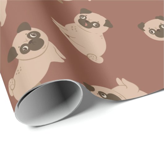 Puppy Pattern Wrapping Paper Geschenkpapier (Rolleneckpunkt)