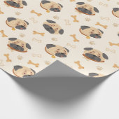 Puppy Pattern Wrapping Paper Geschenkpapier (Ecke)