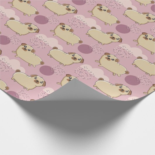 Puppy Pattern Wrapping Paper Geschenkpapier (Ecke)