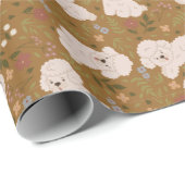 Puppy Pattern Wrapping Paper Geschenkpapier (Rolleneckpunkt)