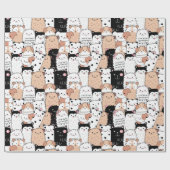 Puppy Pattern Wrapping Paper Geschenkpapier (Flach)
