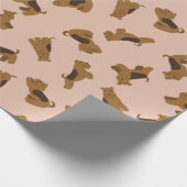 Puppy Pattern Wrapping Paper Geschenkpapier (Ecke)