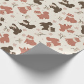 Puppy Pattern Wrapping Paper Geschenkpapier (Ecke)