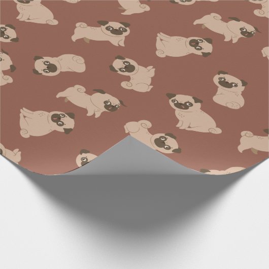 Puppy Pattern Wrapping Paper Geschenkpapier (Ecke)