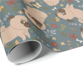 Puppy Pattern Wrapping Paper Geschenkpapier (Rolleneckpunkt)