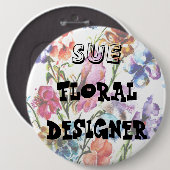 PUPPY PAW DRUCKEN | FLORAL ID BUTTOM BUTTON (Vorne & Hinten)