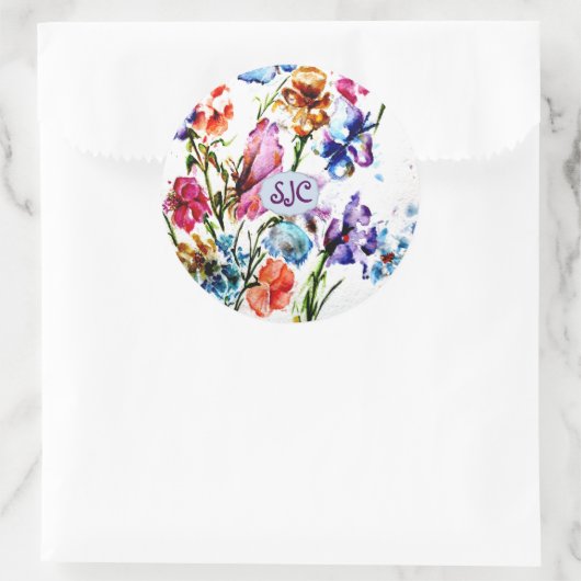 PUPPY PAW DRUCKEN | ROUND STICKER (Tasche)