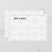 Puppy Paw Prints and Bones Custom Just a Note Mitteilungskarte (Vorne/Hinten)