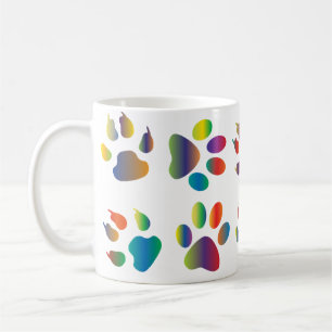 Puppy Paw Prints Kaffeetasse