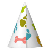 Puppy Paw Prints Partyhütchen (Rückseite)
