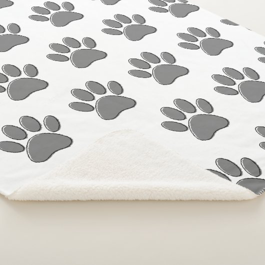 Puppy Paw Prints Sherpadecke (3/4)