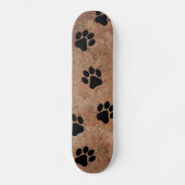 Puppy Paw Prints Skateboard (Vorderseite)