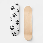 Puppy Paw Prints Skateboard (Vorderseite)