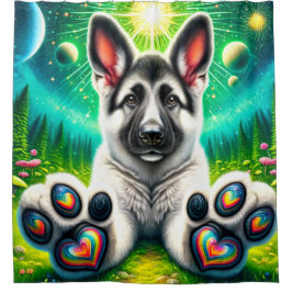 Puppy Paws Duschvorhang