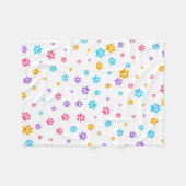 Puppy Paws Fleece Blanket (Vorderseite (Horizontal))