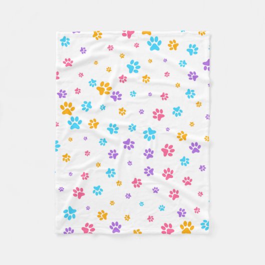 Puppy Paws Fleece Blanket (Vorderseite)