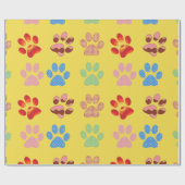 Puppy Paws Geschenkpapier (Flach)