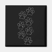 Puppy Paws Hund druckt Vater Pup Mama Good Boy New Magnet (Vorne)