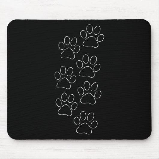 Puppy Paws Hund druckt Vater Pup Mama Good Boy New Mousepad (Vorne)