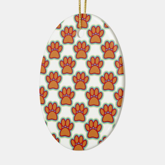 Puppy Paws Keramik Ornament (Links)