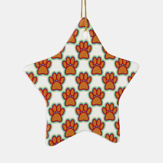 Puppy Paws Keramik Ornament (Rechts)