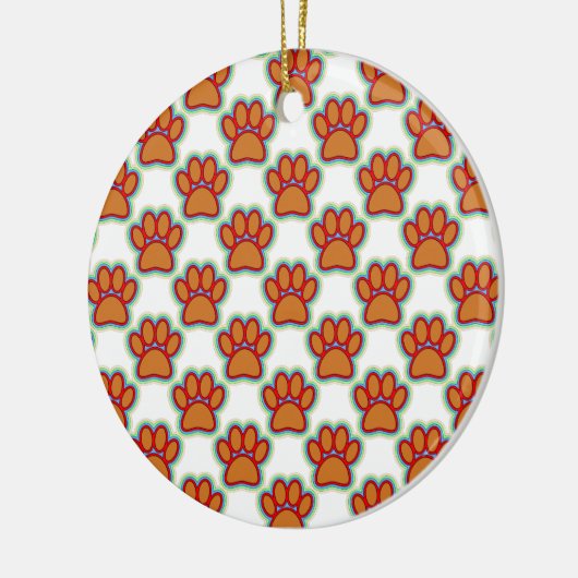 Puppy Paws Keramik Ornament (Links)