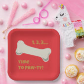 Puppy Pawty Geburtstag Pappteller (Party)