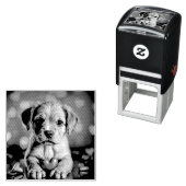 Puppy Pink Hearts Permastempel (Beispiel)