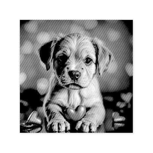 Puppy Pink Hearts Permastempel (Design)