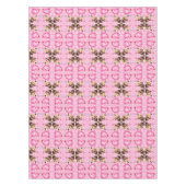 Puppy Pink Tablecloth Herz Tischdecke (Vorderseite)