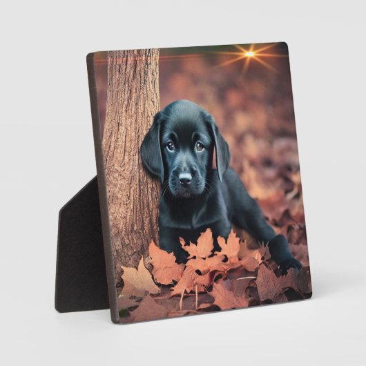 Puppy Plaque Fotoplatte (Vorderseite)