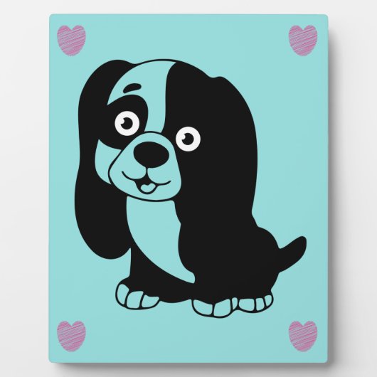 Puppy Plaque Fotoplatte (Vorderseite)