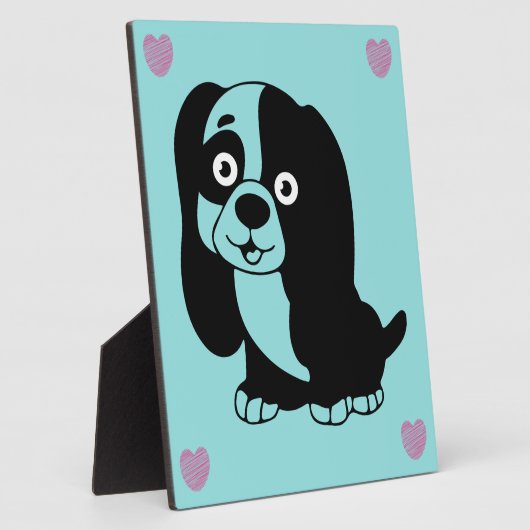 Puppy Plaque Fotoplatte (Seite)