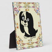 Puppy Plaque Fotoplatte (Seite)