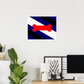 Puppy Play Pride Flag 20" x 16", Poster (Heimbüro)