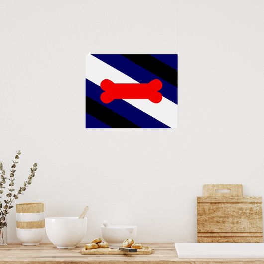 Puppy Play Pride Flag 20" x 16", Poster (Küche)