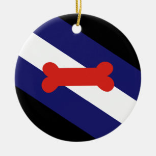 Puppy Play Pride-Flagge Keramik Ornament