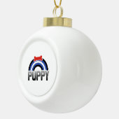 Puppy Play Pride Keramik Kugel-Ornament (Rechts)