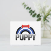 Puppy Play Pride Postkarte (Stehend Vorderseite)